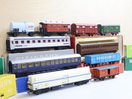 Klein Modellbahn & Co 10 x Wagen - H0 SBB/CIWL/ andere