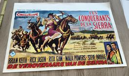Affiche Belge "Les Conquerants de la Sierra" 1958 occasion