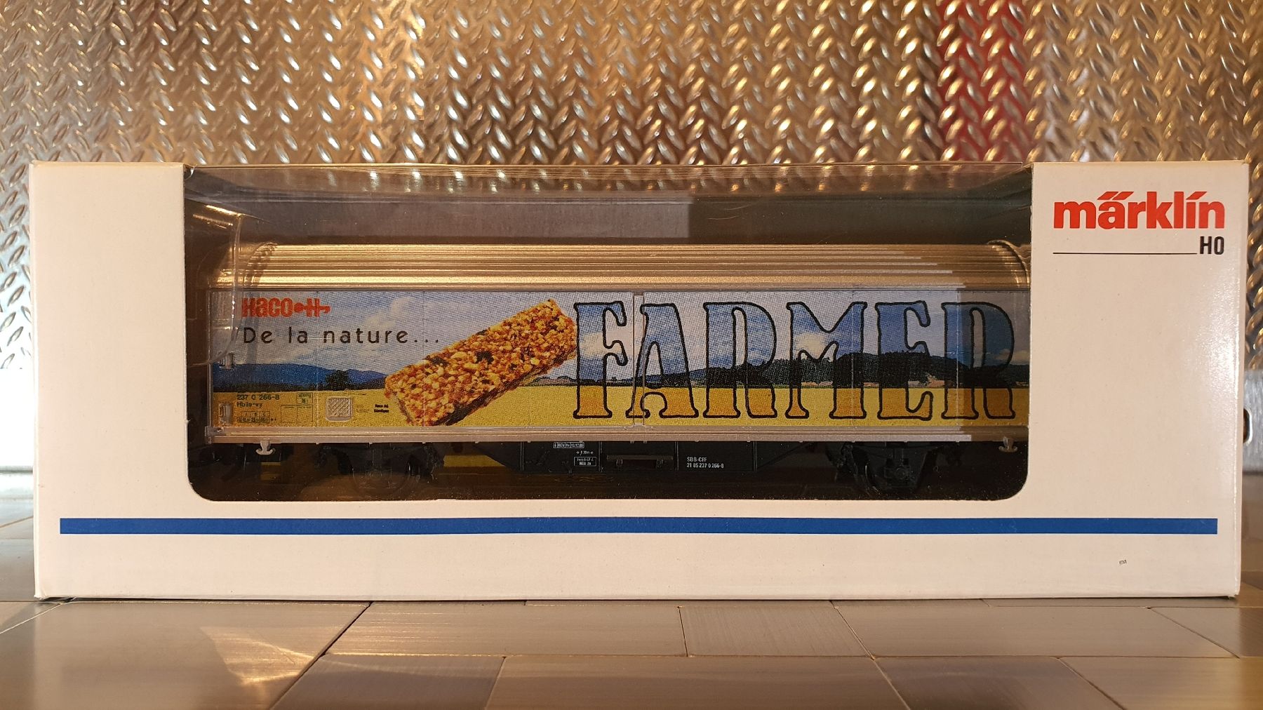 Märklin Modellini di ferrovie: MÄRKLIN H0 GÜTERWAGEN FARMER  – Usato da Männedorf venduto da Modellbau-wyss 4