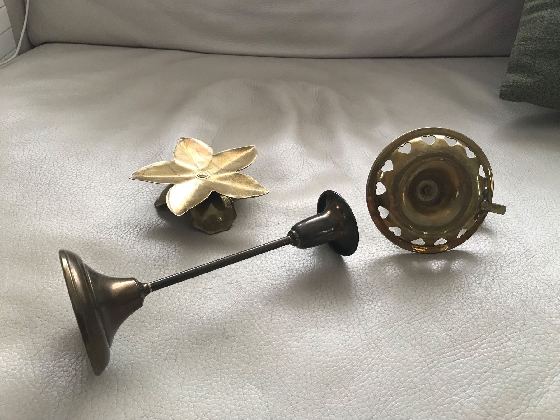 Bougeoirs: 3er Set Vintage Kerzenständer aus Messing – D'occasion à Hittnau par Noppi 6