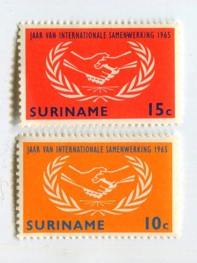 Tous les timbres: Briefmarken "International Cooperation Year". Suriname. – Neuf avec emballage d'origine à Basel par Butsch5