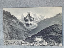 Alte PK / Interlaken mit Jungfrau - Ausgabe ca. 1920