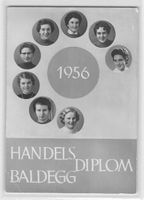 Erinnerungskarte HANDELSDIPLOM BALDEGG 1956