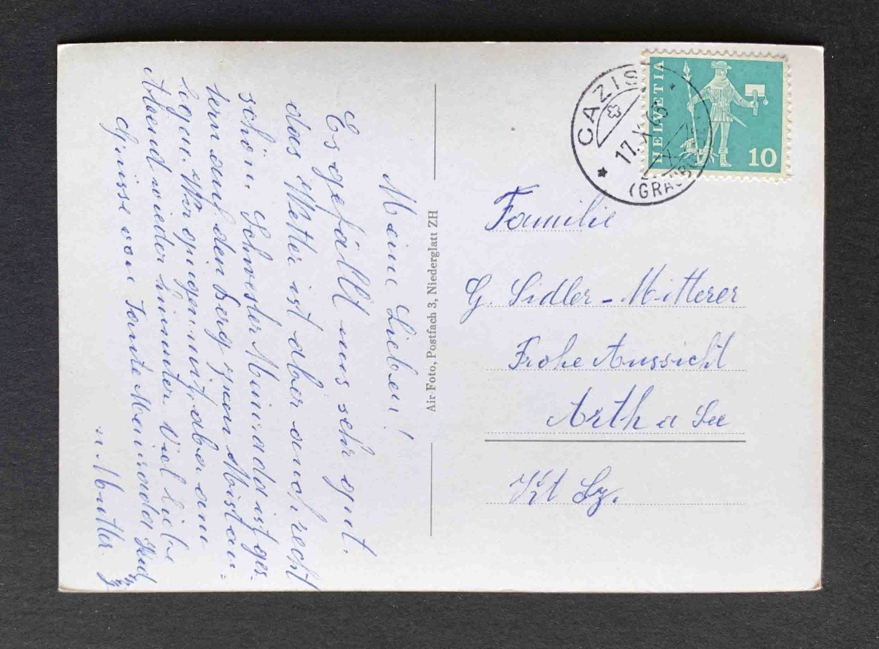 Cartoline postali: AK Dominikanerinnen Kloster Cazis – Usato da Goldau venduto da artelier1 1