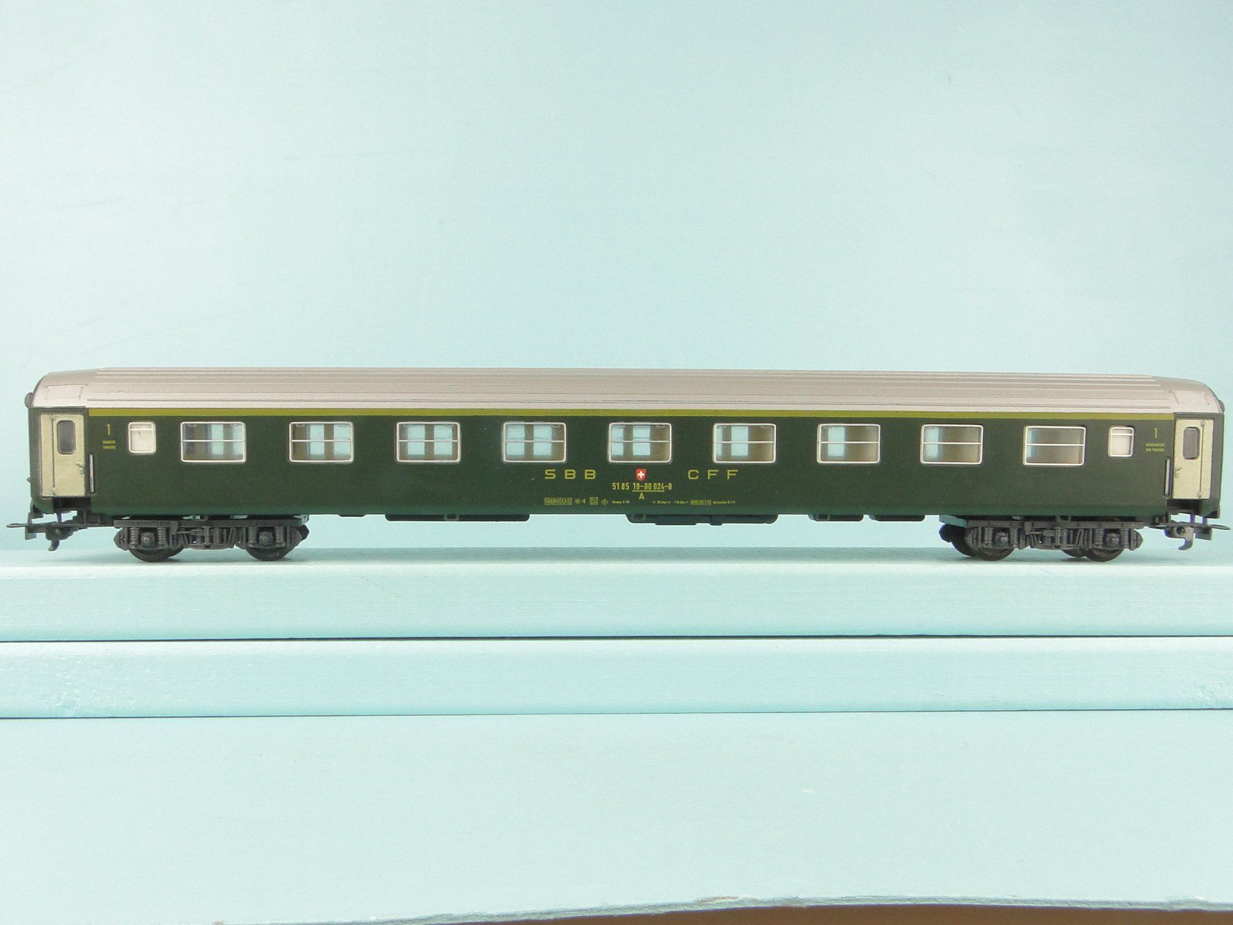 Liliput Modellini di ferrovie: Liliput 282 SBB RIC 1 Kl. – Usato da Bülach venduto da cann11 3