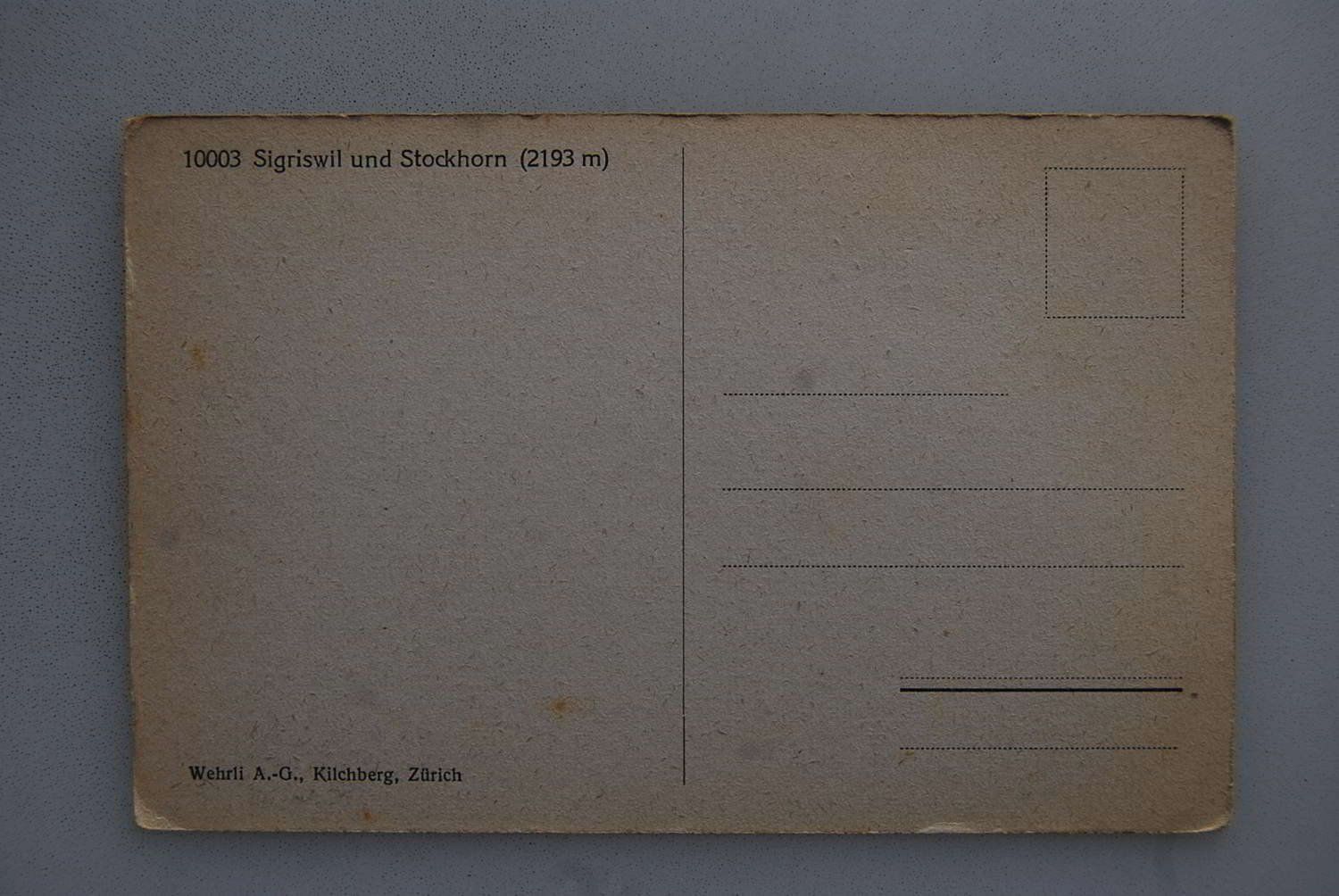 Cartoline postali: AK Sigriswil und Stockhorn – Usato da Rüfenacht BE venduto da Toro06 1