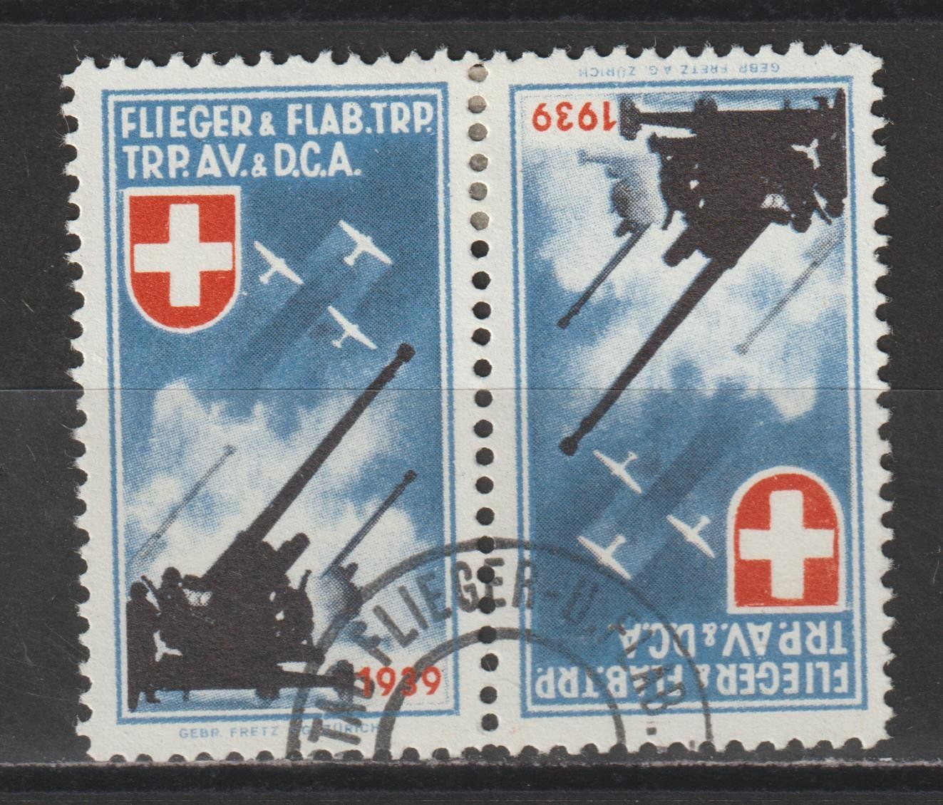 Tutti i francobolli: Flieger Nr. 15a/1 o – Usato da Siebnen venduto da Fstaehli