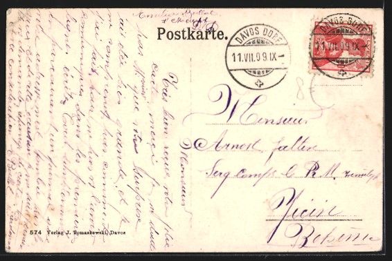 Cartes postales: Davos, Panorama der Ortschaft vor schnee – D'occasion à Berlin par bartko-reher 1