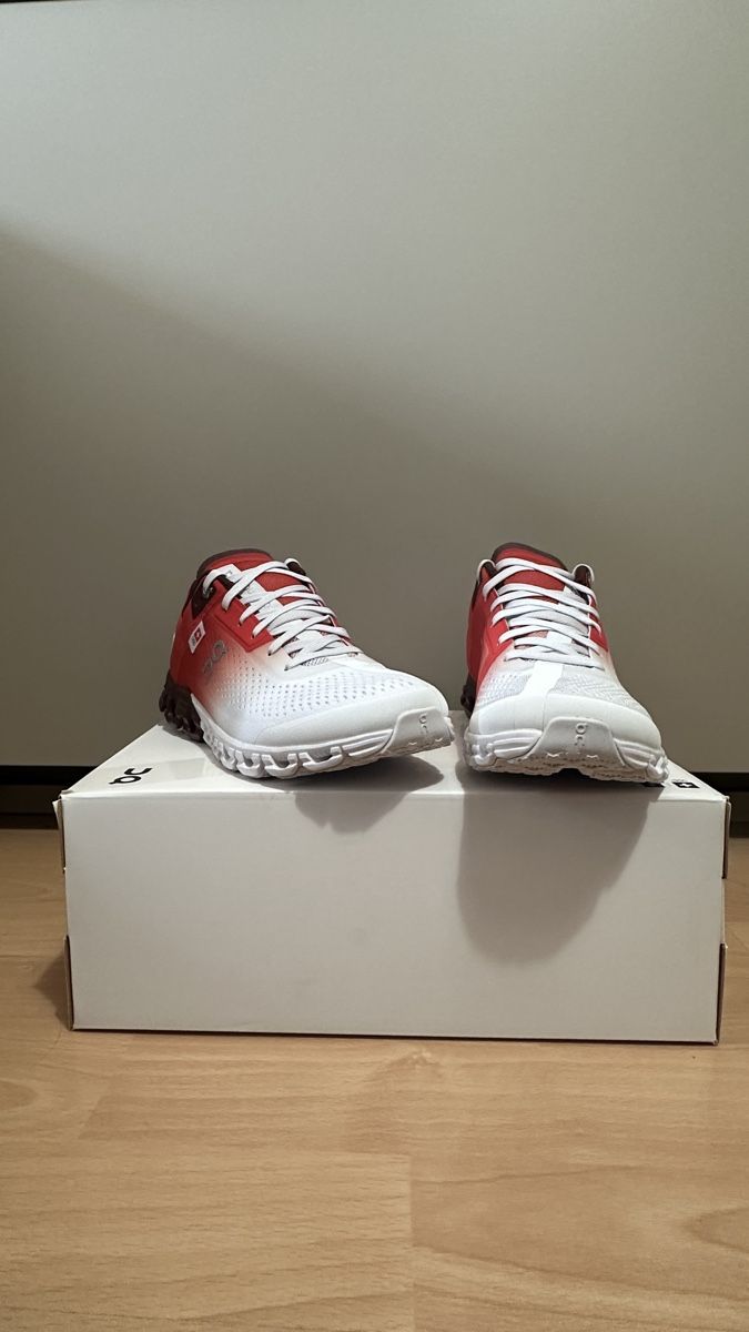 On Damenschuhe: On Running Cloudflow 3.0 Weiss/Rot Gr. 37.5 – Neu und originalverpackt aus Uster von Haki.vhc 3