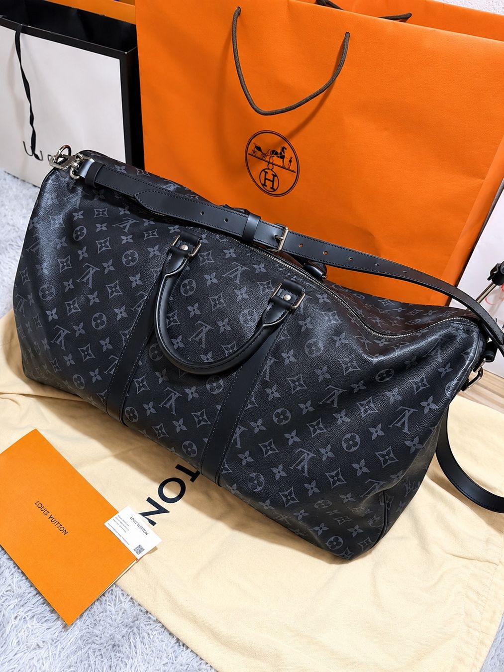 Louis Vuitton Borse: Louis Vuitton Keepall 55 – Usato da Epalinges venduto da Forex.master