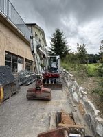 Takeuchi TB250 Raupenbagger mit Löffel und Hammer