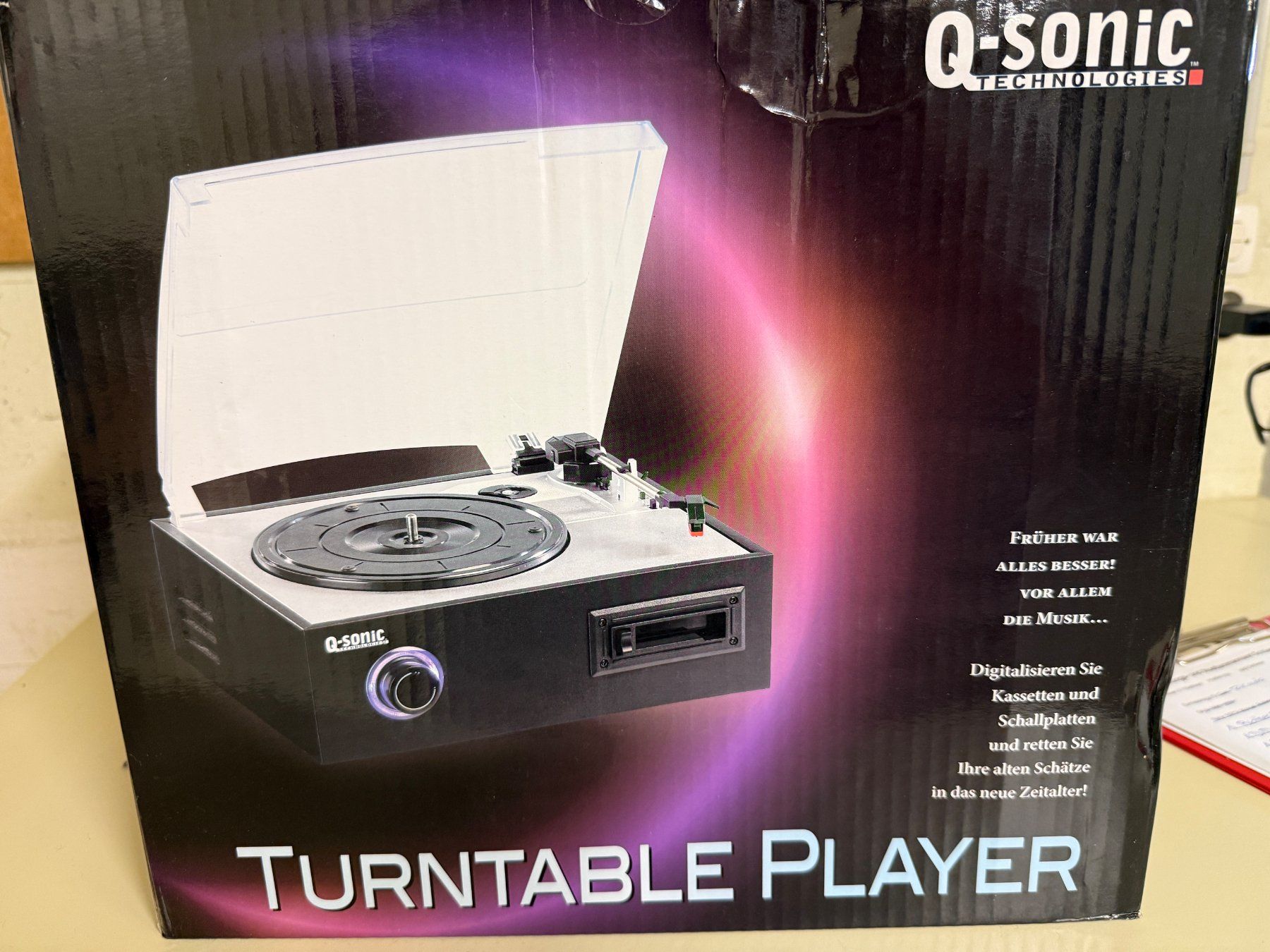Tourne-disques: Q-sonic Turntable Player 33 1/3 45 78 U/min – Neuf (Voir description) à Schlieren par Stadtammannamt_8952 2