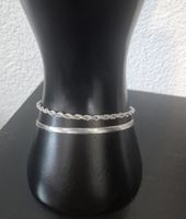 Bracciali corda e serpente argento da donna