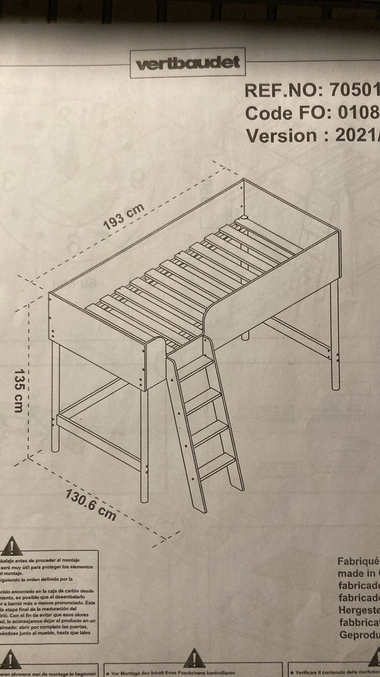 Betten: Kinder-Hochbett Vertbaudet – Gebraucht aus Zürich von aportm 1