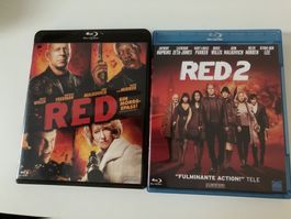 RED 1&2 (Blu-rays) Willis, Mirren, Freeman, Malkovich