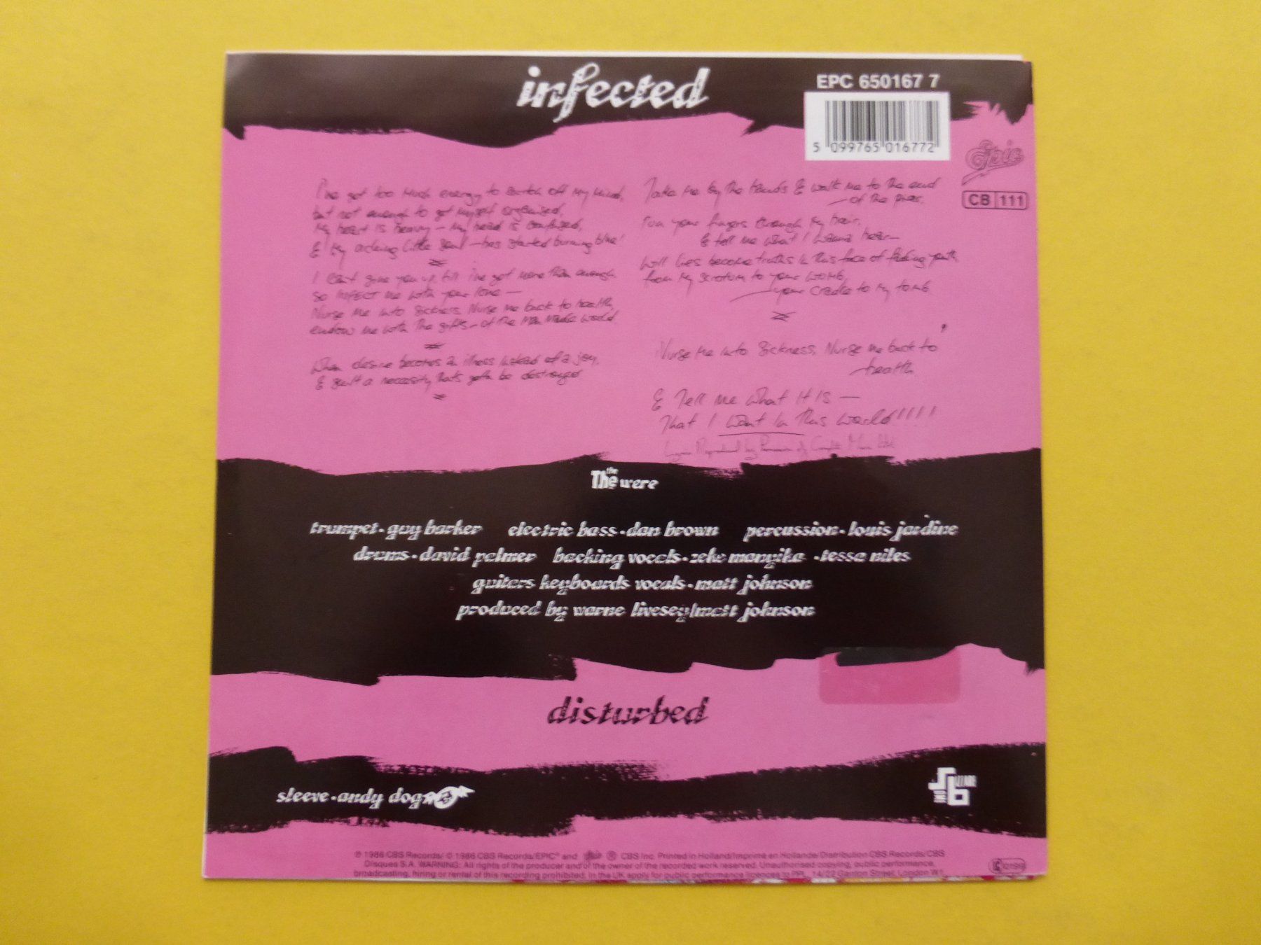 Dischi in vinile: The The – Infected – Usato da Zürich venduto da Swiss57 1