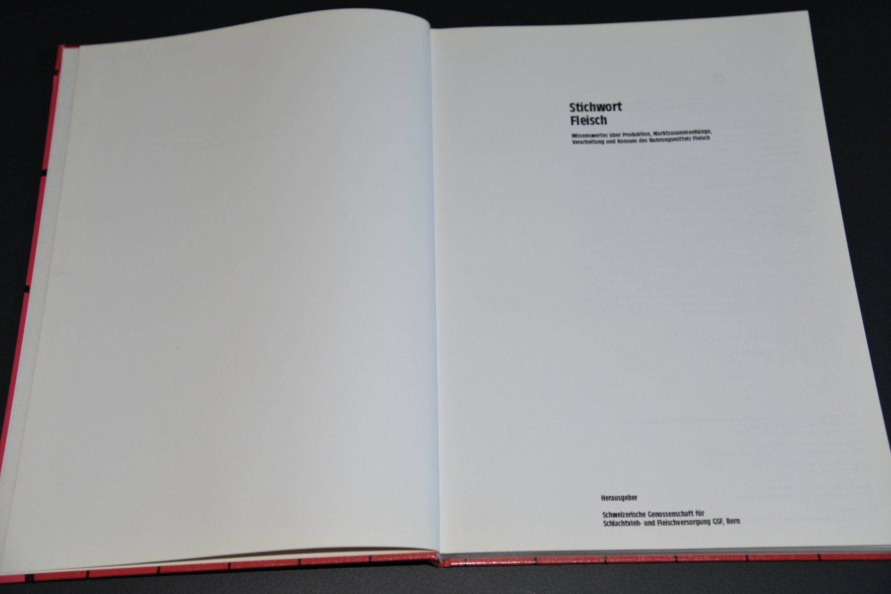 Libri: Stichwort Fleisch, 1. Auflage, 1985 – Usato da Lungern venduto da Kammer-Lungern 4