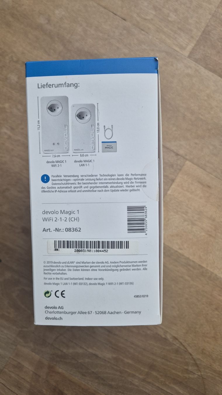 Laufwerke & Adapter: Devolo Magic 1 WiFi Starter Kit Powerline Adapter Set – Gebraucht aus Erlenbach ZH von lui_n2rl 1