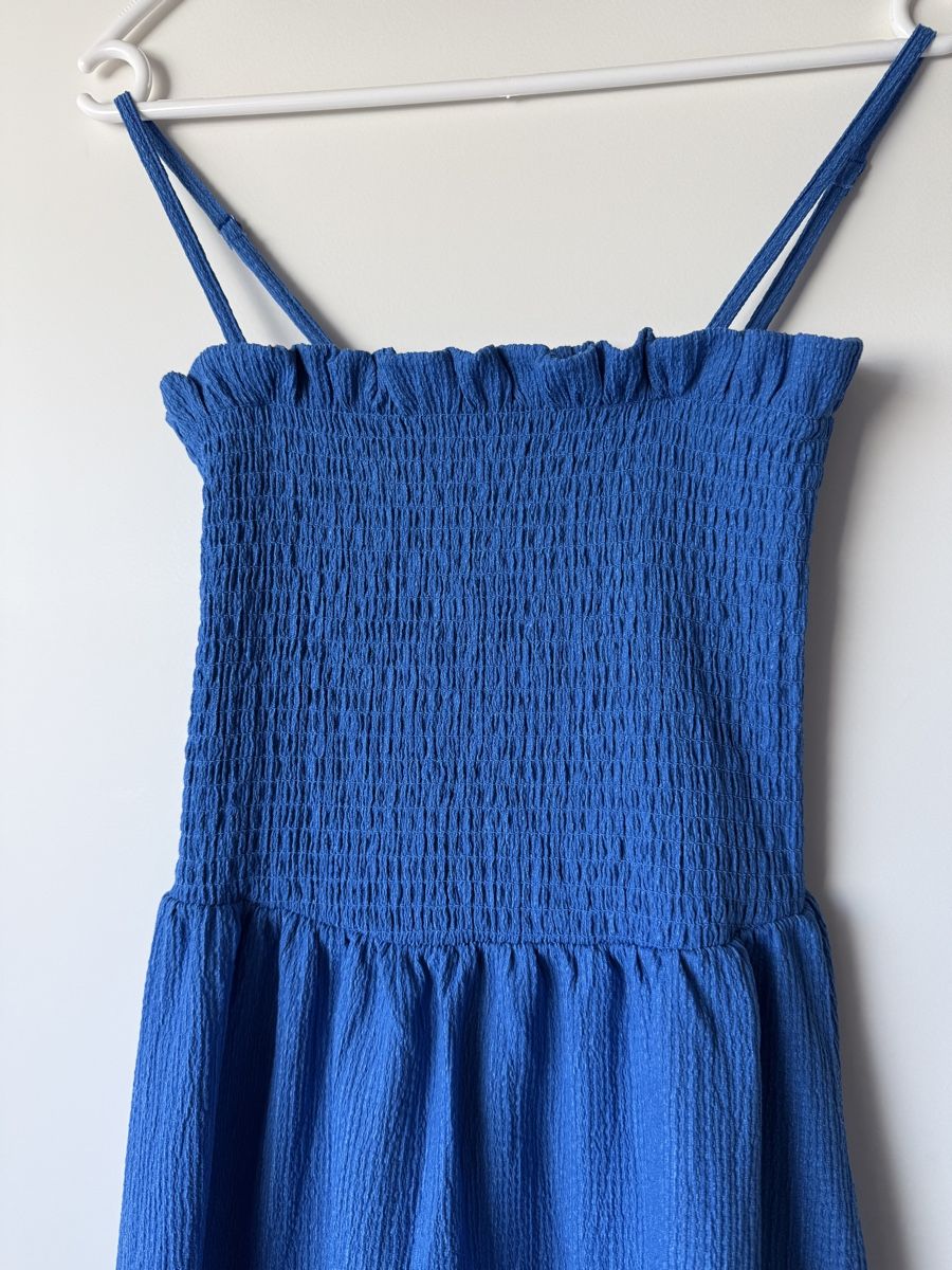 Lotti & Set di vestiti: Kleiderpaket Kleid blau, LeinenHose weiss – Usato da Heimberg venduto da Jumadakele 1