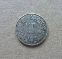 Schweiz ++ 50 Rappen 1878, gute Erhaltung
