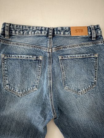Stradivarius Jeans, Gr 36, blau