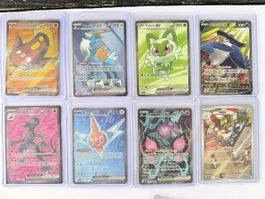 Pokemon Cards Full Art Lot 8 cards Excellent Condition