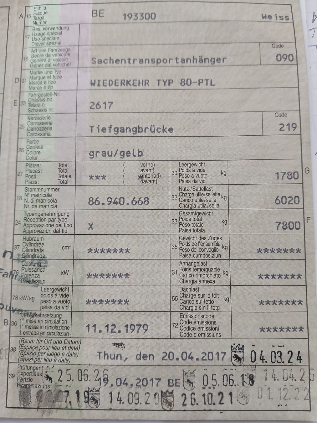 Rimorchi: Anhänger Wiederkehr – Usato da Brienzwiler venduto da maschin01 7