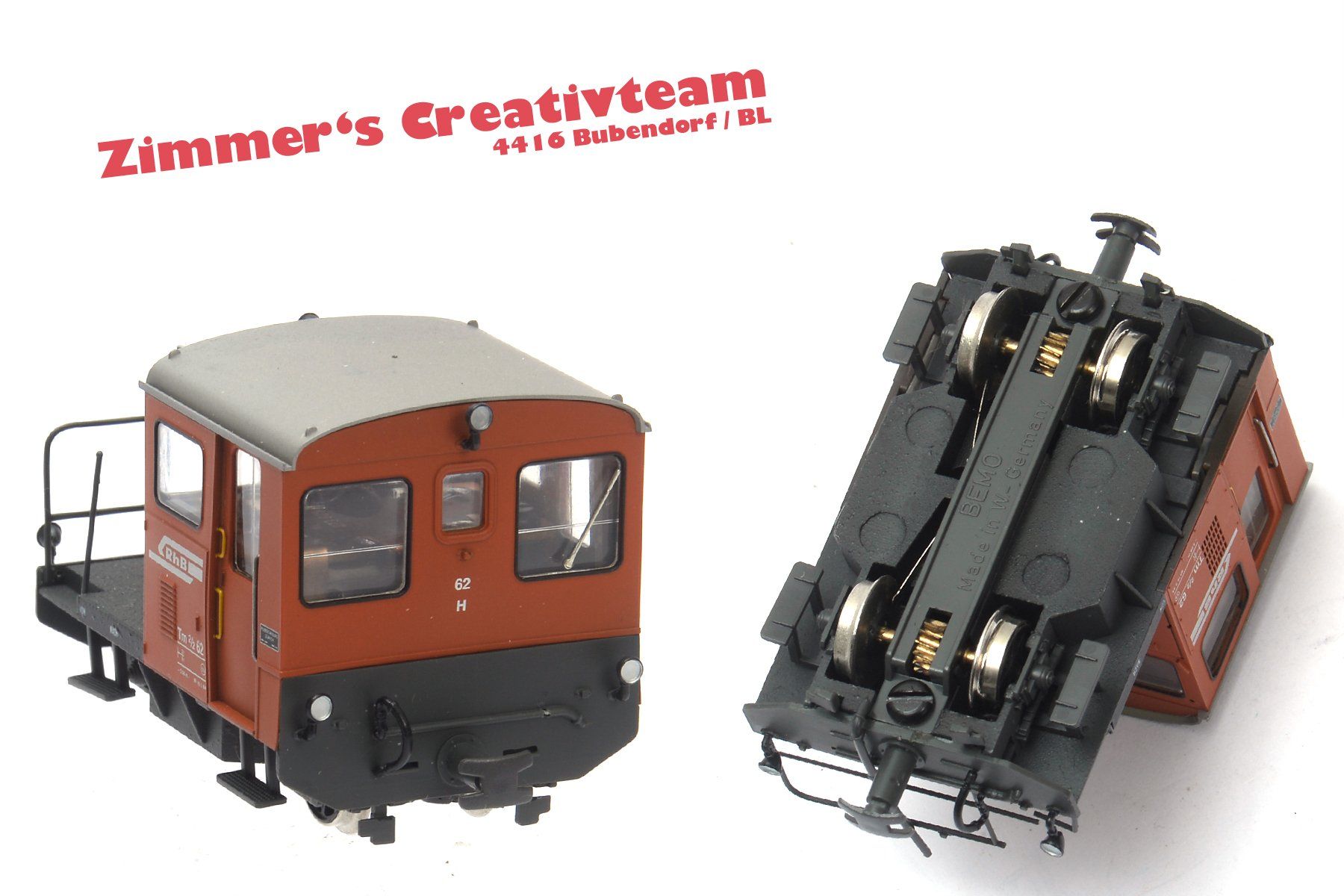 Bemo Modellini di ferrovie: Bemo RhB Traktor Tm 2/3 62. H0m – Usato da Bubendorf venduto da zimmers_creativteam 1