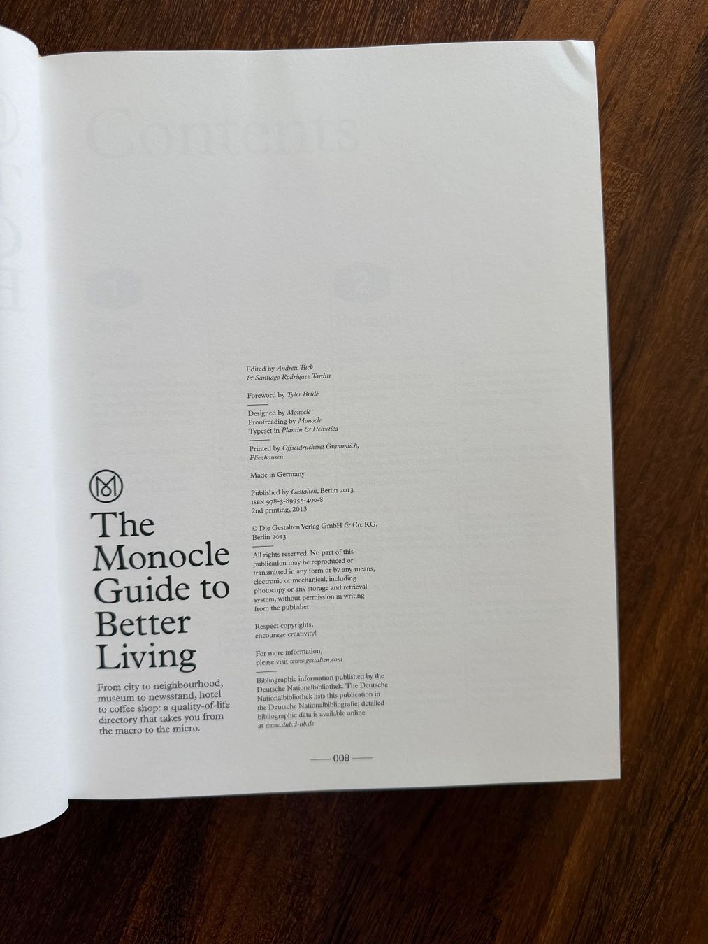 Libri: Buch: Monocle Guide to Better Living - Coffee Table Book – Usato da Ennetbaden venduto da miboo 2