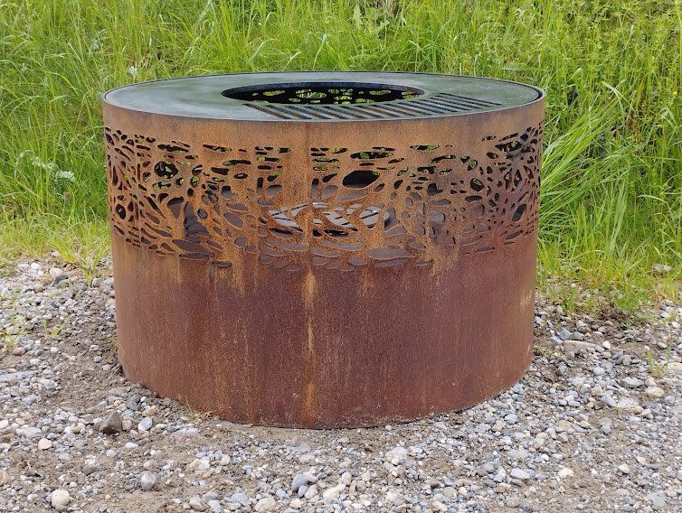 Feuerschale: Feuerschale Feuerzylinder mit Grillring 100 cm – Neu (gemäss Beschreibung) aus Kölliken von MeWo-Design 1