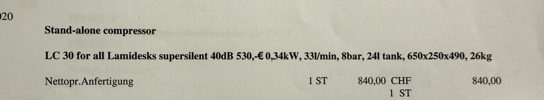 Compressori: Kompressor Ibamibi sehr leise – Usato da Derendingen venduto da Micamus 5