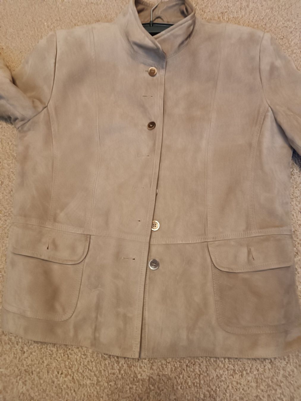 Giacche: Ziegenvelourjacke beige von Antilope – Nuovo (secondo la descrizione) da Horn venduto da sonjamenzi