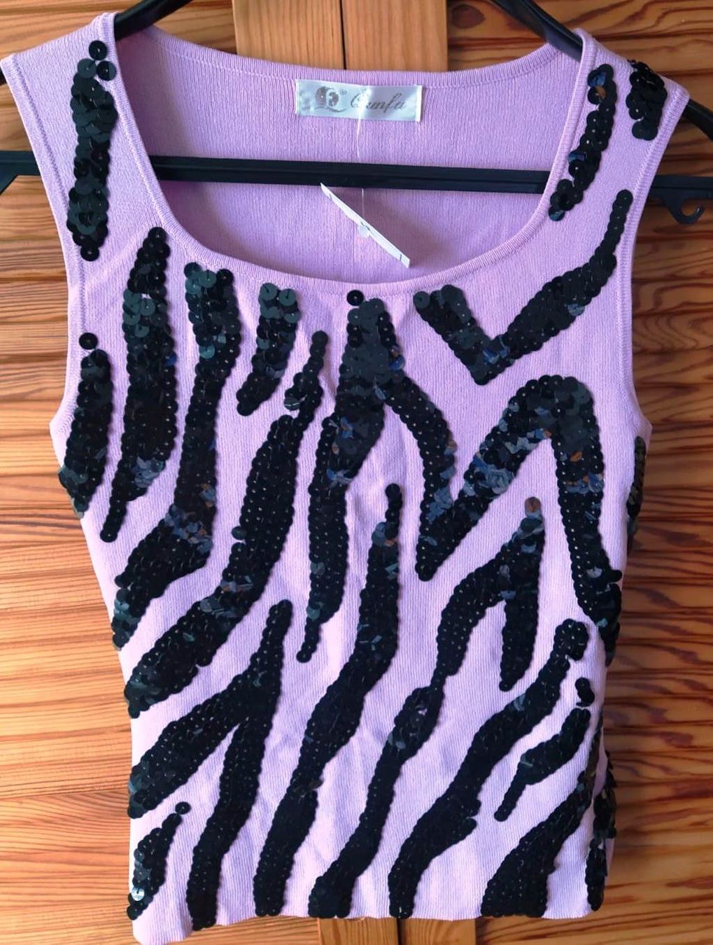 Tops: Top / Sommertop mit Paillette, Lila - Grösse S - – Neu (gemäss Beschreibung) aus Zürich von 1980ale 4