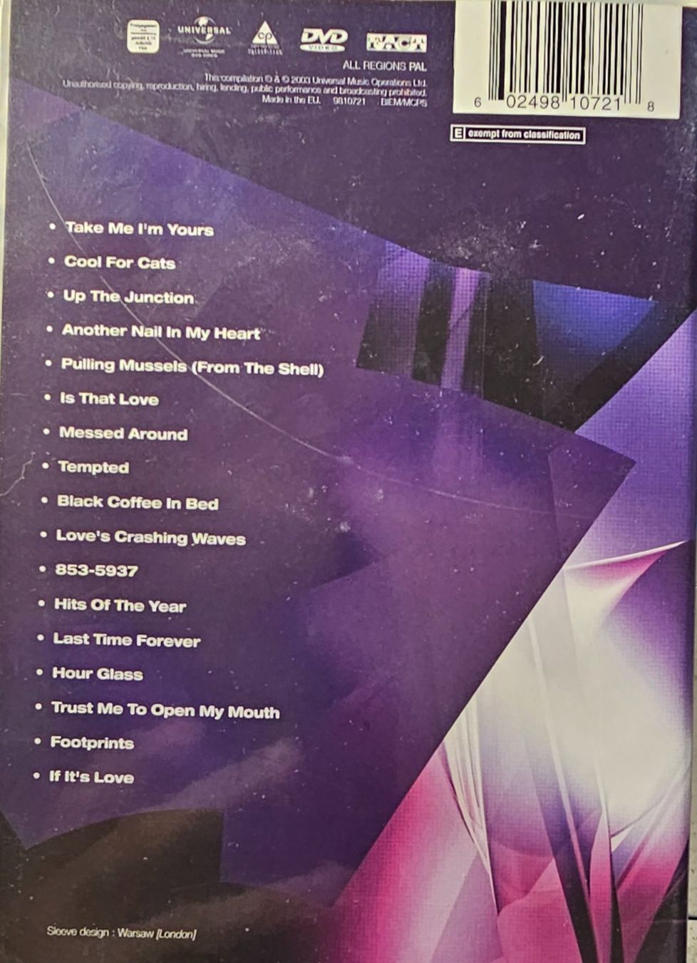 Alle DVDs: Squeeze – Greatest Hits – Gebraucht aus Wahlen b. Laufen von Cg10 1