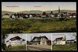 AK Münchenbuchsee, Bahnhof, Taubstummenanstalt, Seminar Hofw