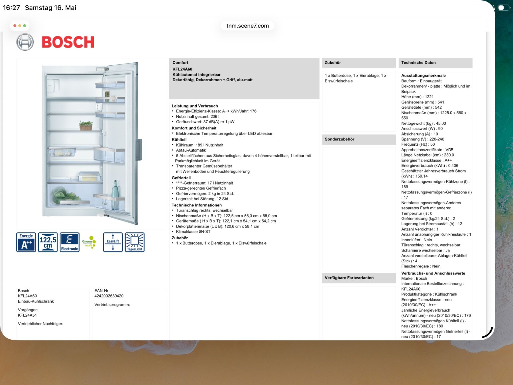 Frigoriferi: Kühlschrank Bosch – Usato da Zürich venduto da Mba7 3