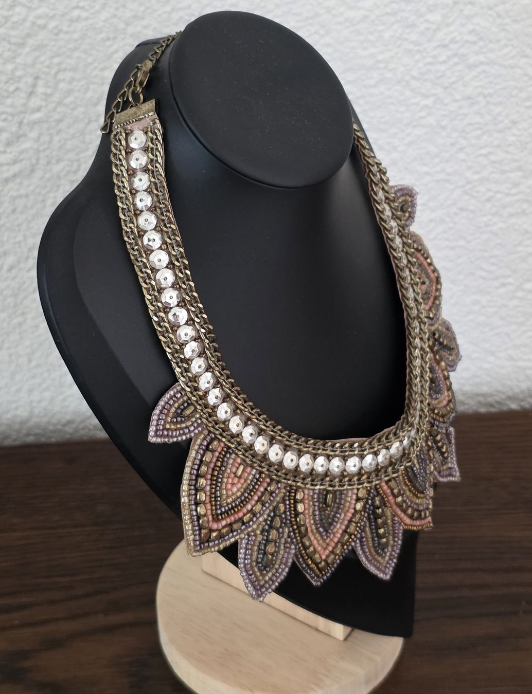 Catenine: Collier mit Perlen und Steinen, Ethno-Stil – Usato da Rheinsulz venduto da Gilea 3