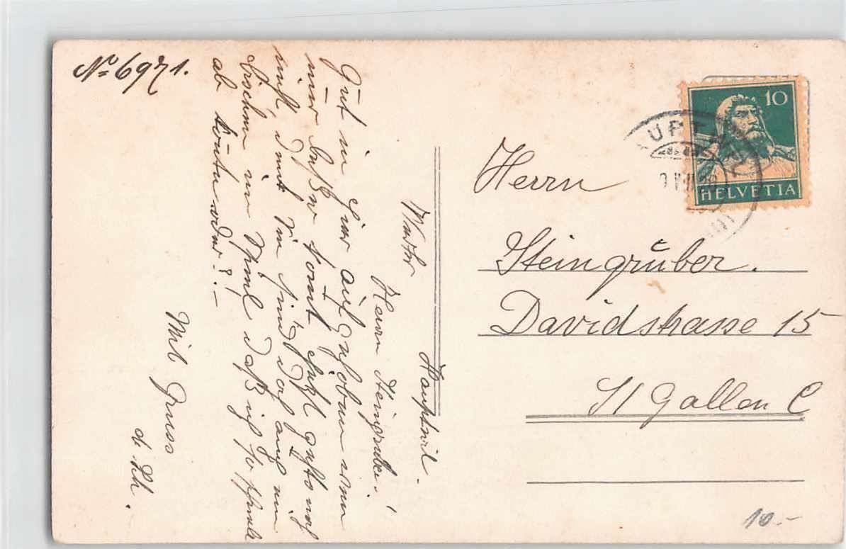 Cartoline postali: GRUSS aus HOSENRUCK 1920 – Usato da Winterthur venduto da SchatzchischtliWinti 1