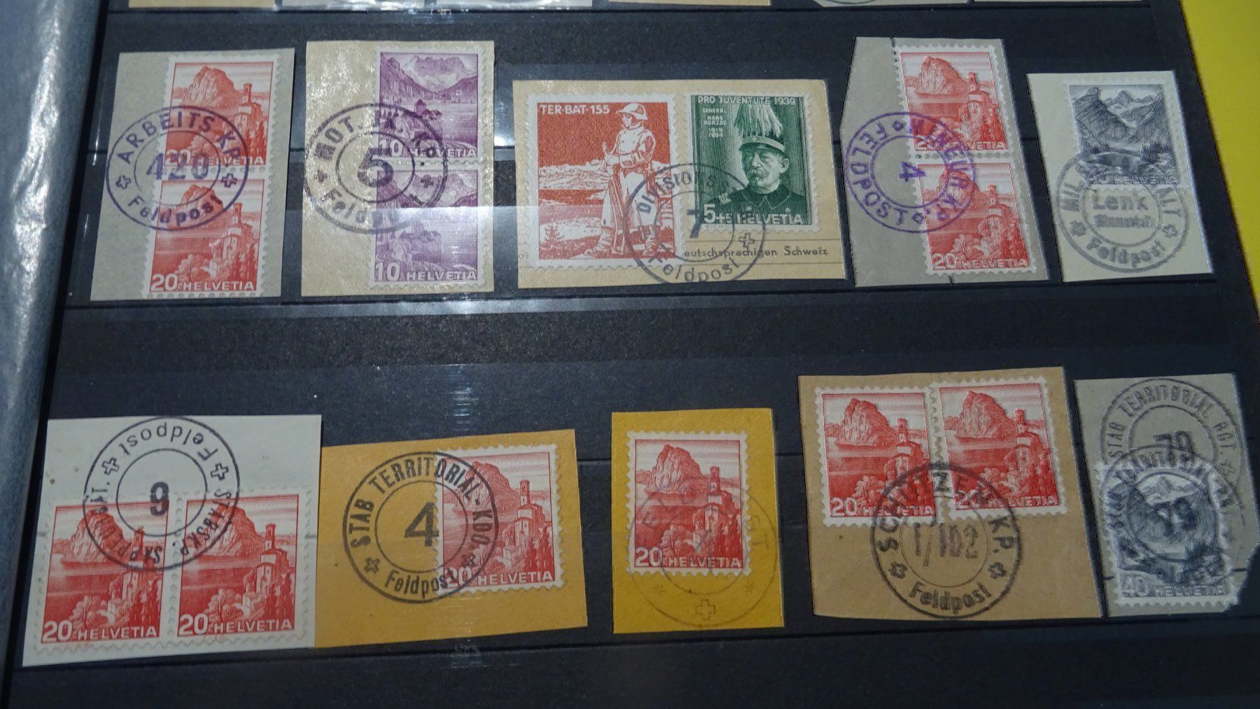 Alle Briefmarken: SOLDATENMARKEN; FELDPOST; MILITÄRSTEMPEL – Gebraucht aus Eschenbach SG von eDaisy 2