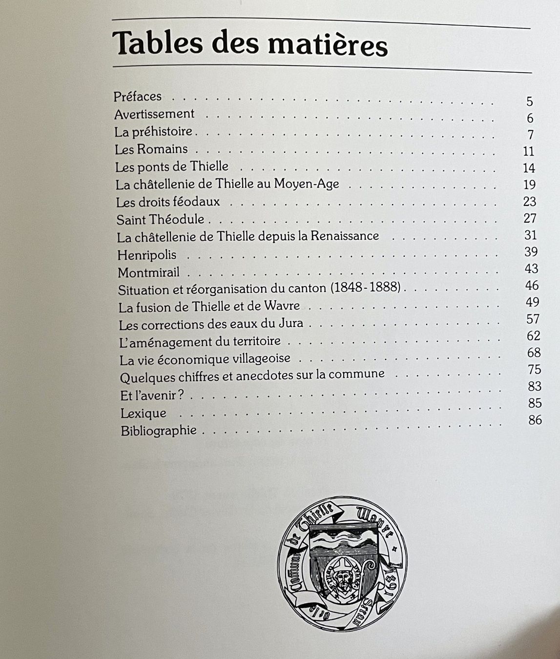 Bücher: Thielle-Wavre - Histoire de la Commune – Gebraucht aus Savagnier von Ne2065 1