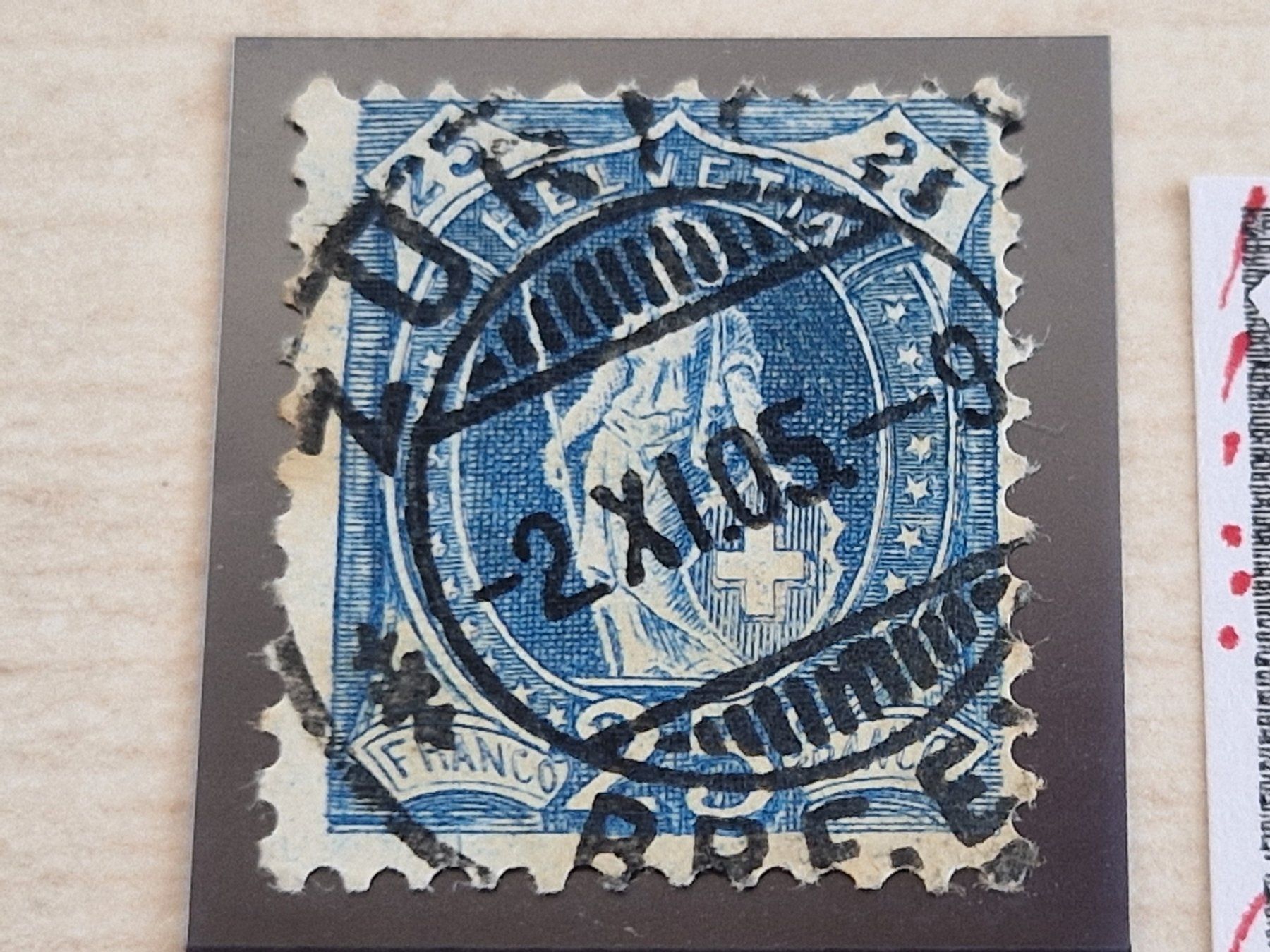 Alle Briefmarken: Stehende 87A, verschiedene Retouchen/Plattenfehler, ab 1.- – Gebraucht aus Burgdorf von Glossy01 1