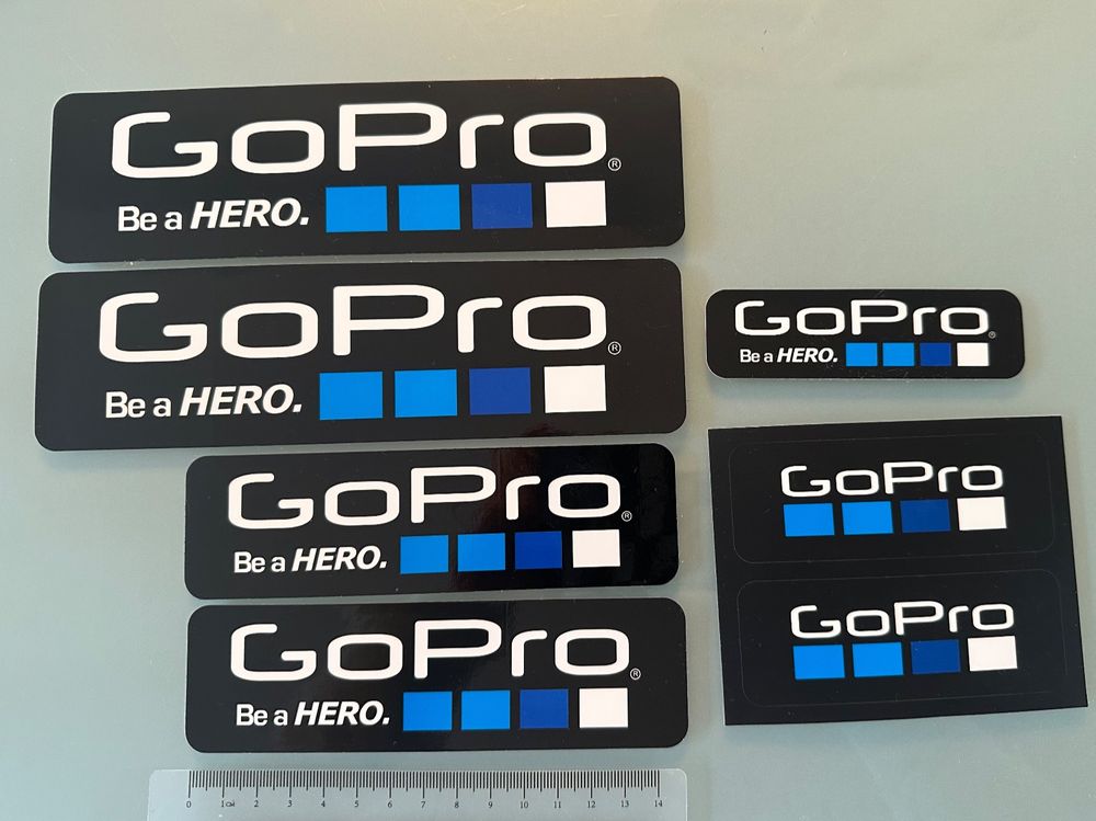7 GoPro Sticker Set, verschiedene Grössen (Neu (gemäss Beschreibung ...