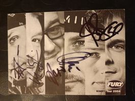 Fury in the Slaughteehous - handsignierte Autogrammkarte