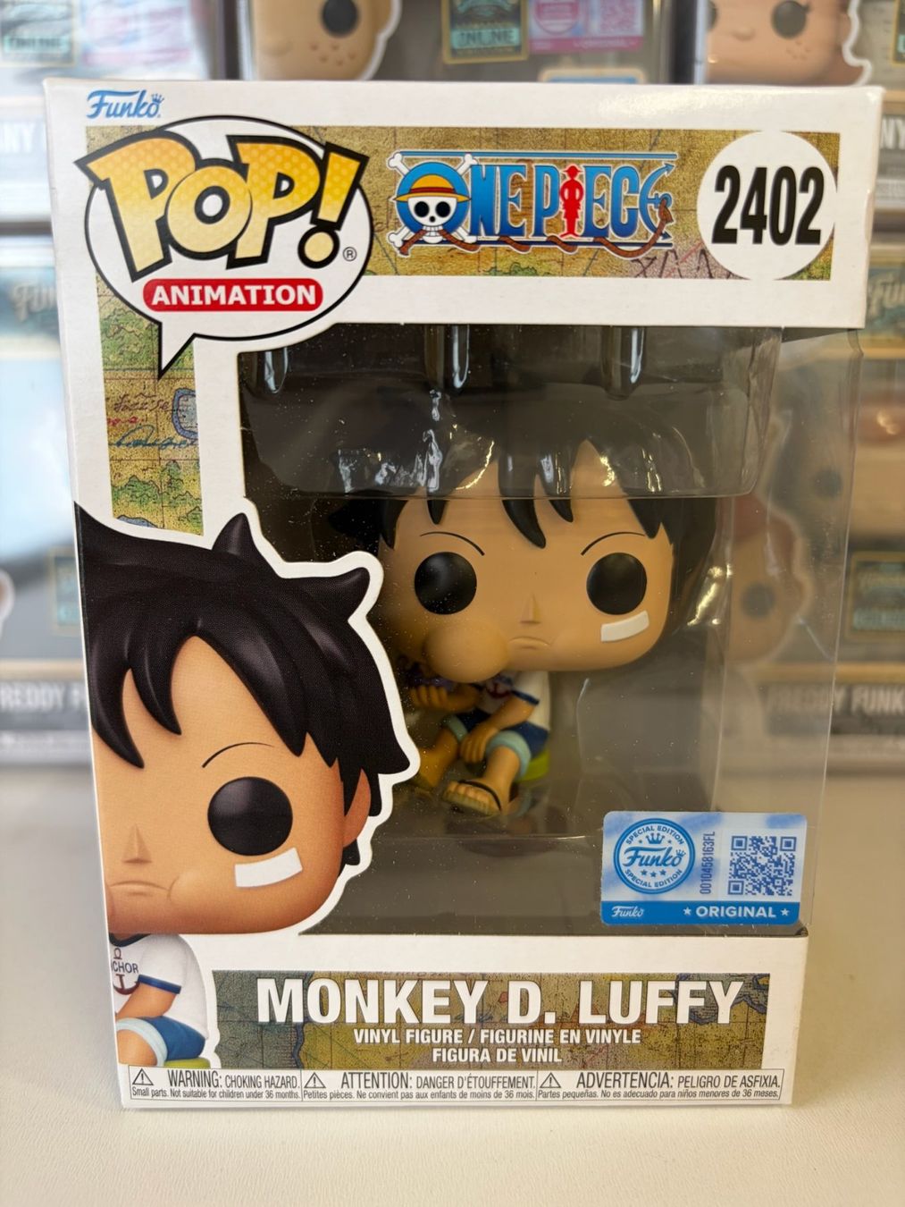 Funko Statuette: Funko POP! One Piece Monkey D. Luffy Eating Devil Fruit – Nuovo e nell'imballaggio originale da Le Mouret venduto da perfectbijou