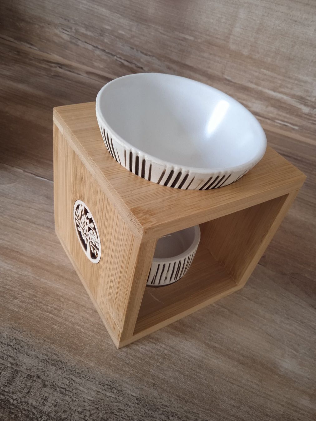 Tutte le decorazioni: Aromalampe aus Bambus und Keramik – Nuovo (secondo la descrizione) da Rothrist venduto da MaSa82 1