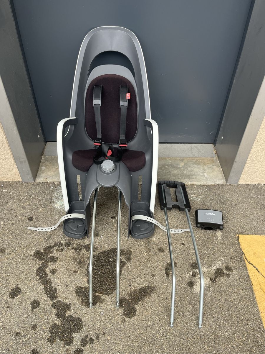 Hamax Seggiolini per auto: Hamax Caress Kinderfahrradsitz mit Sattelrohrbefestigung – Usato da Greppen venduto da Slik21