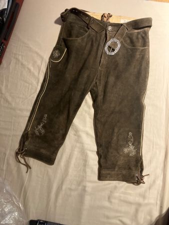 Herren 3/4 Lederhose, Grösse 48, ungetragen