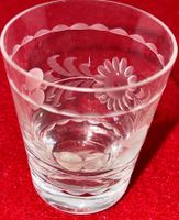Schnapsgläser Sonnenblume Set mit 6 Stück Kristallglas