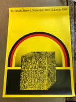 Plakat Kunsthalle Bern Original 1973 Entwurf Claude Kuhn