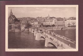 BASEL - Mittlere Rheinbrücke - 1919